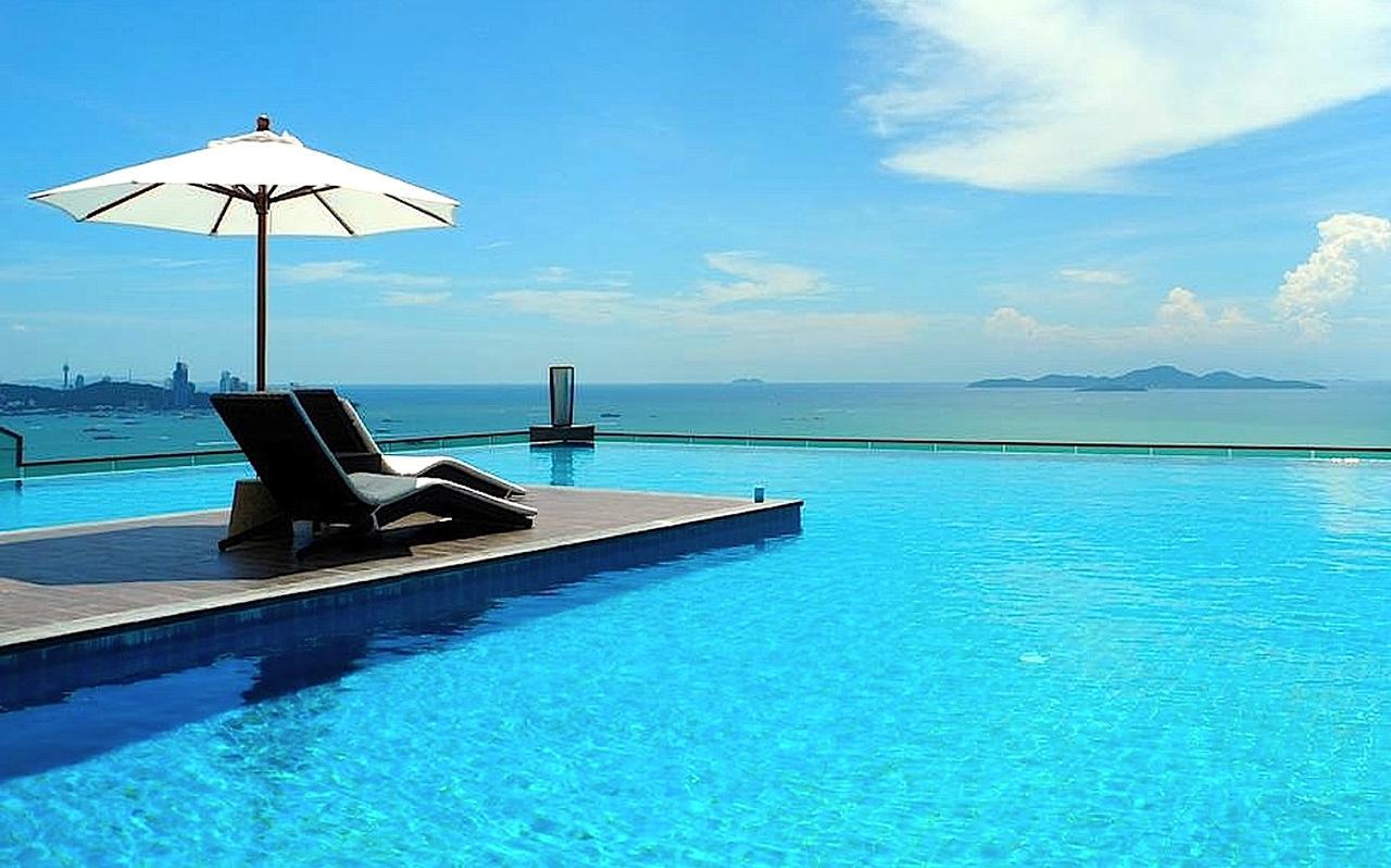 Ferienwohnung Wong Amat Tower Pattaya Exterior foto