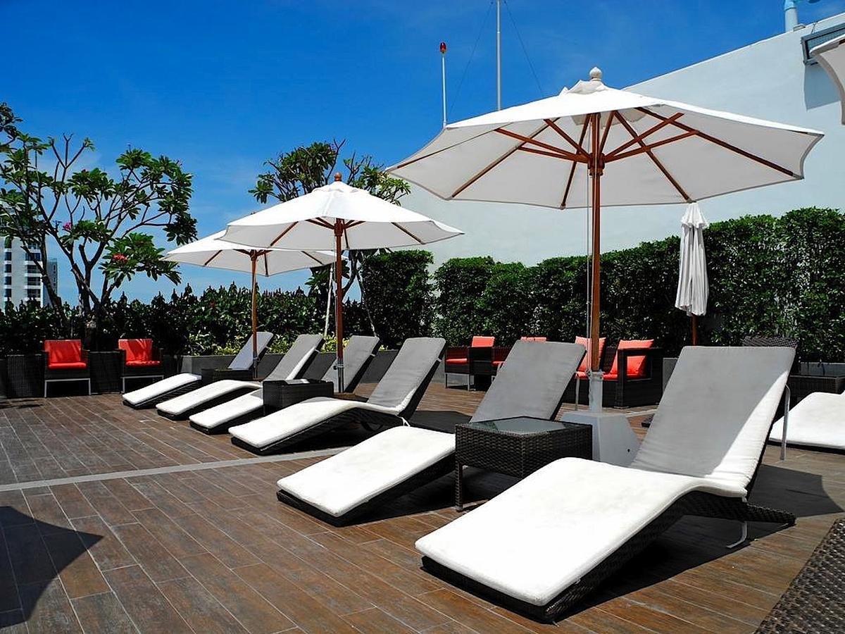 Ferienwohnung Wong Amat Tower Pattaya Exterior foto